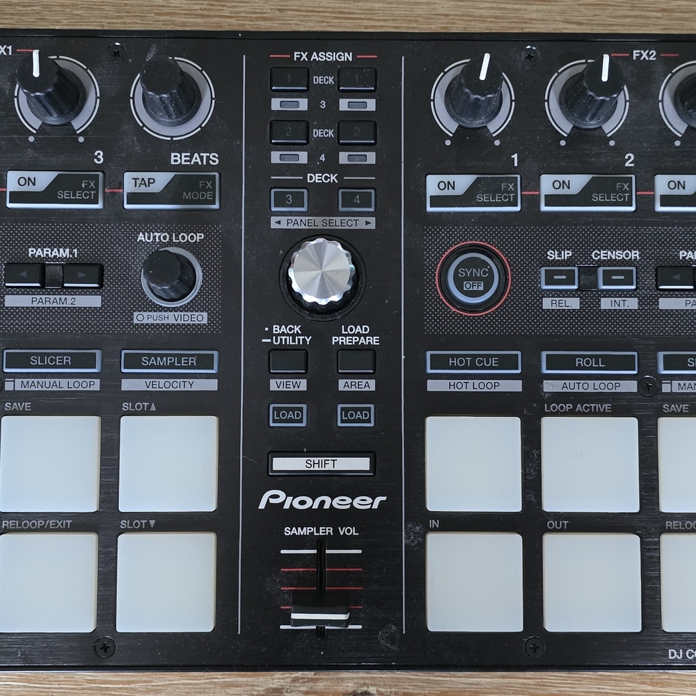 Pioneer DJ Controller with Black and White Interface